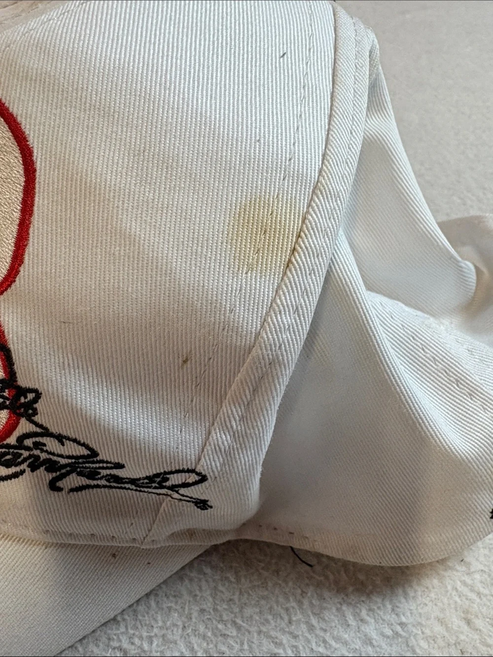 Dale Earnhardt Nascar White Black Red Number 3 Racing Cap